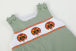 Sage Green Turkey Smocked Longall