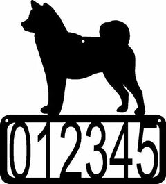 Shiba Inu Dog House Address Sign