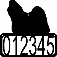Shih Tzu Dog House Address Sign