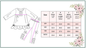 Teal Coquette Bow Dot Pant Set
