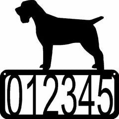 Wirehaired Pointing Griffon Dog House Address Sign