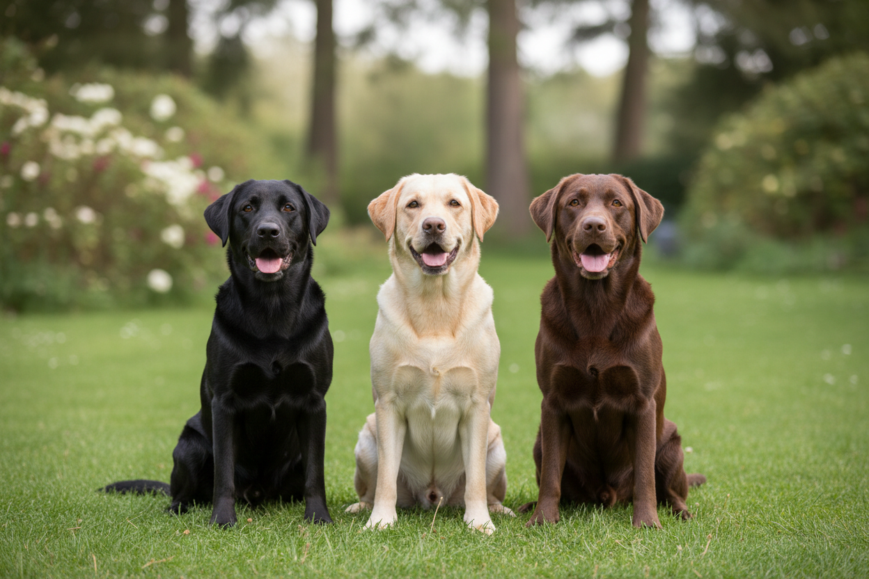 Labrador Retrievers Sitting