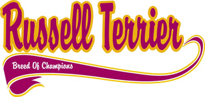 Purple Turtle Gifts - Breed of Champion Tee Shirt - Russell Terrier