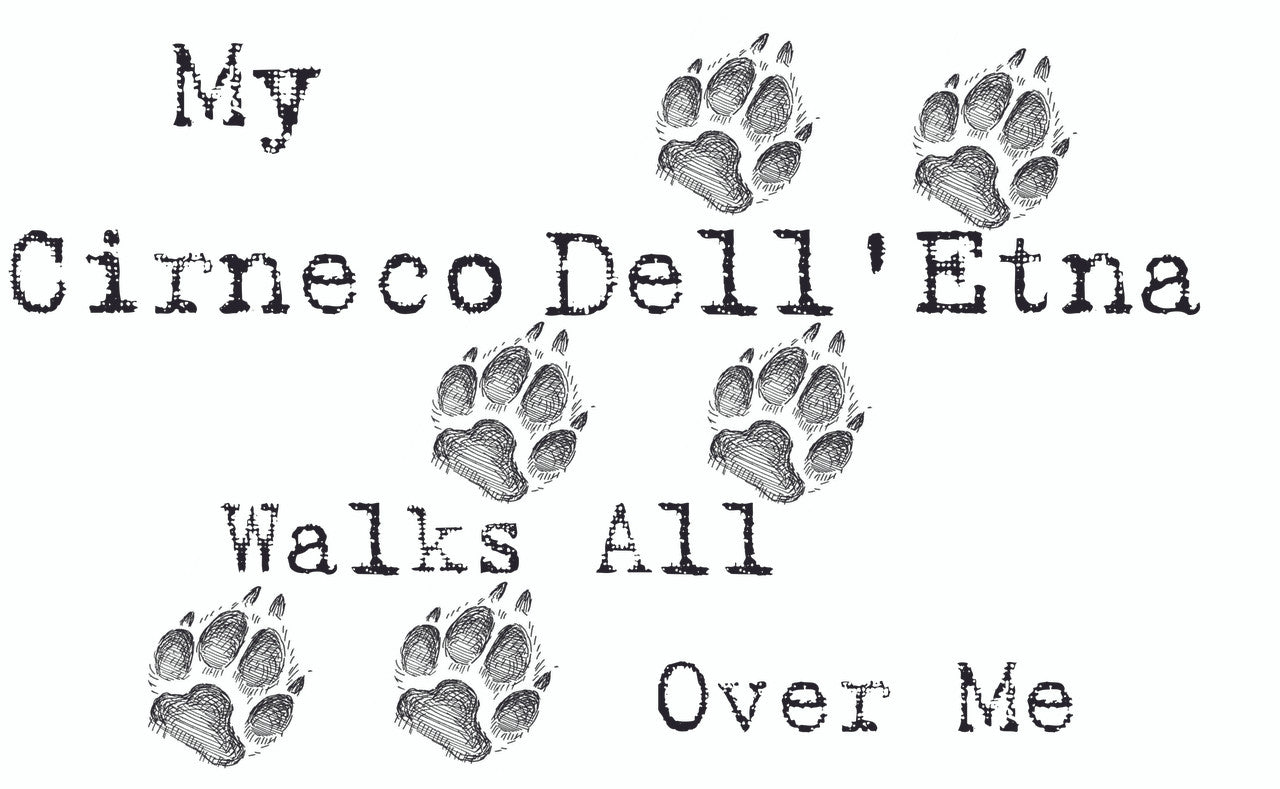 Purple Turtle Gifts - My Cirneco DellEtna Walks All Over Me T-Shirt