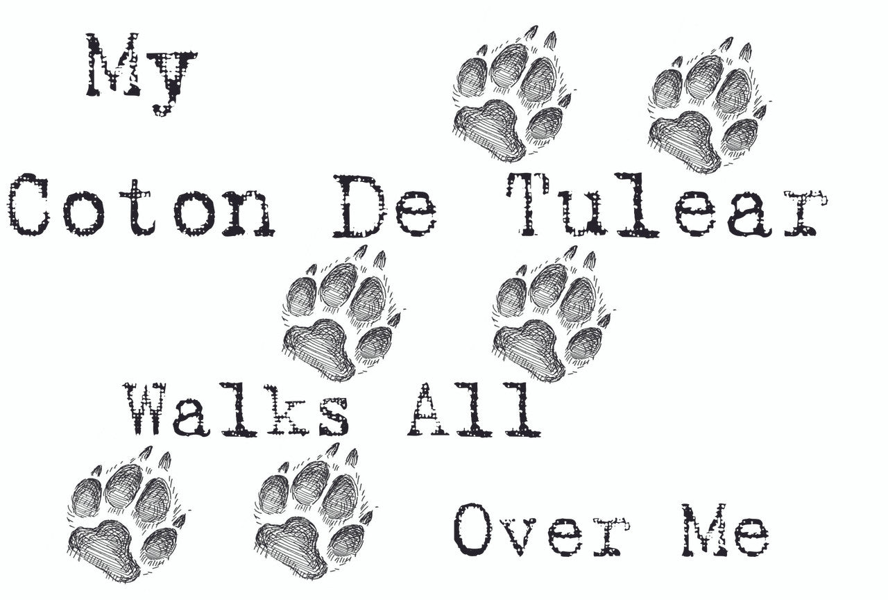 Purple Turtle Gifts - My Coton De Tulear Walks All Over Me T-Shirt
