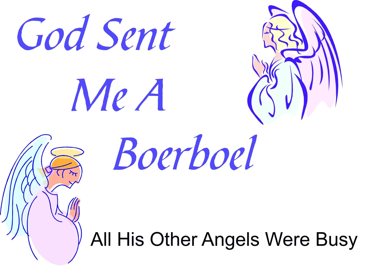 Purple Turtle Gifts - God Sent Me a Boerboel T-shirt