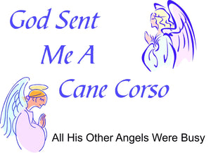 Purple Turtle Gifts - God Sent Me a Cane Corso T-shirt