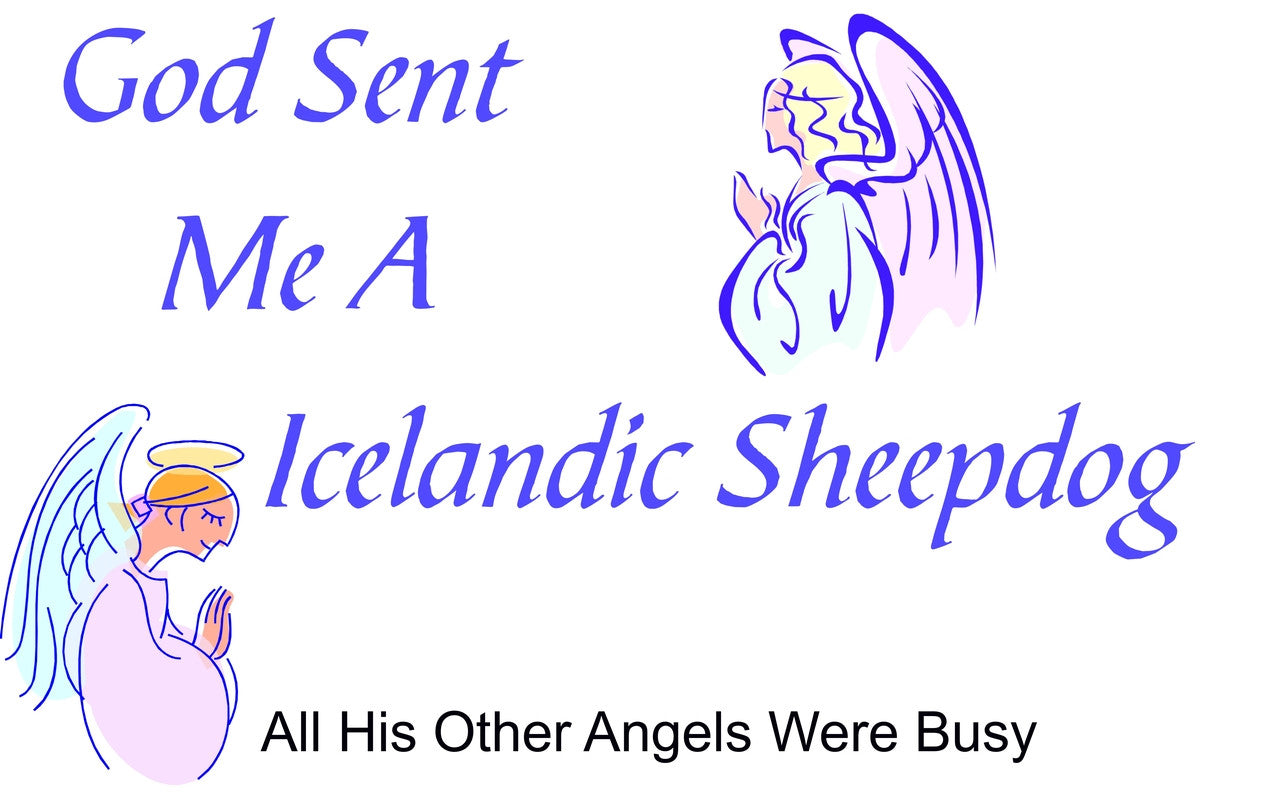 Purple Turtle Gifts - God Sent Me a Icelandic Sheepdog T-shirt