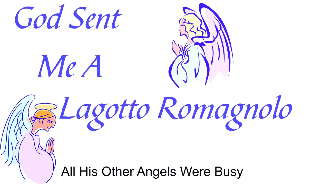 Purple Turtle Gifts - God Sent Me a Lagotto Romagnolo T-shirt