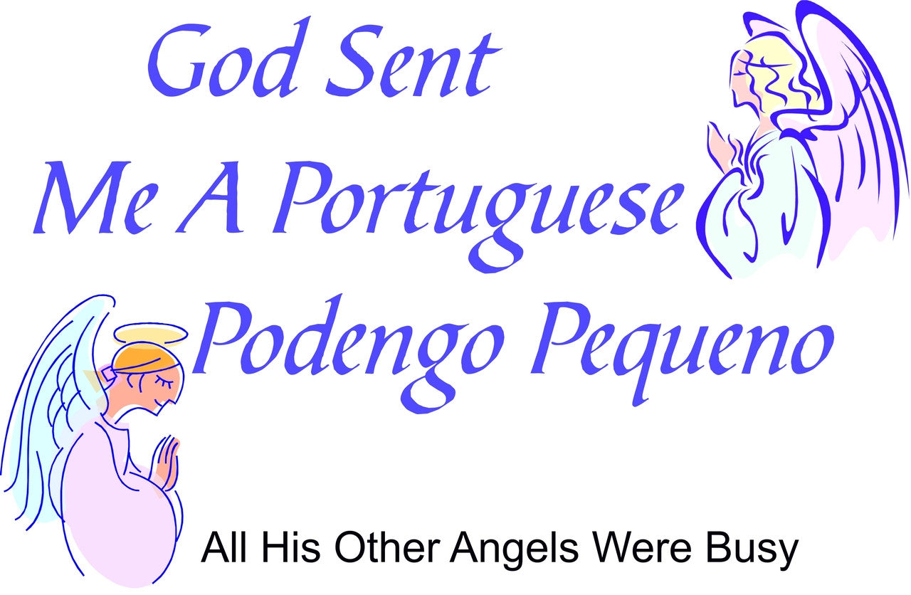 Purple Turtle Gifts - God Sent Me a Portuguese Podengo Pequeno T-shirt