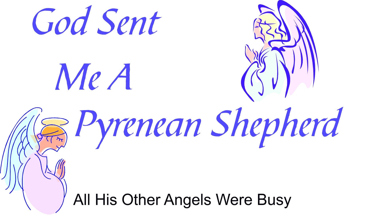 Purple Turtle Gifts - God Sent Me a Pyrenean Shepherd T-shirt