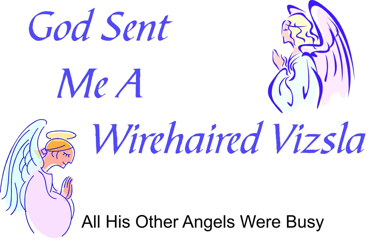 Purple Turtle Gifts - God Sent Me a Wirehaired Vizsla T-shirt