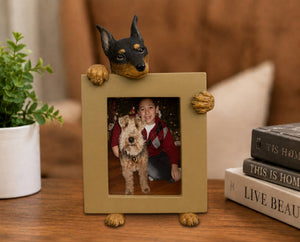 Miniature Pinscher (2 1/2x3 1/2) Small Photo Frame: Ceramic