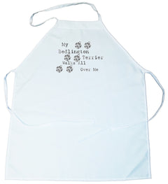 My Bedlington Terrier Walks All Over Me Apron (100-0004-136)