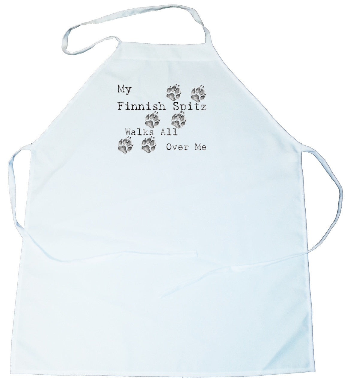My Finnish Spitz Walks All Over Me Apron (100-0004-226)