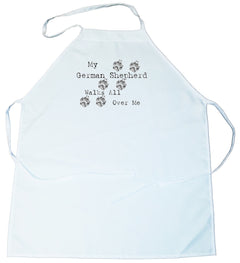 My German Shepherd Walks All Over Me Apron (100-0004-234)