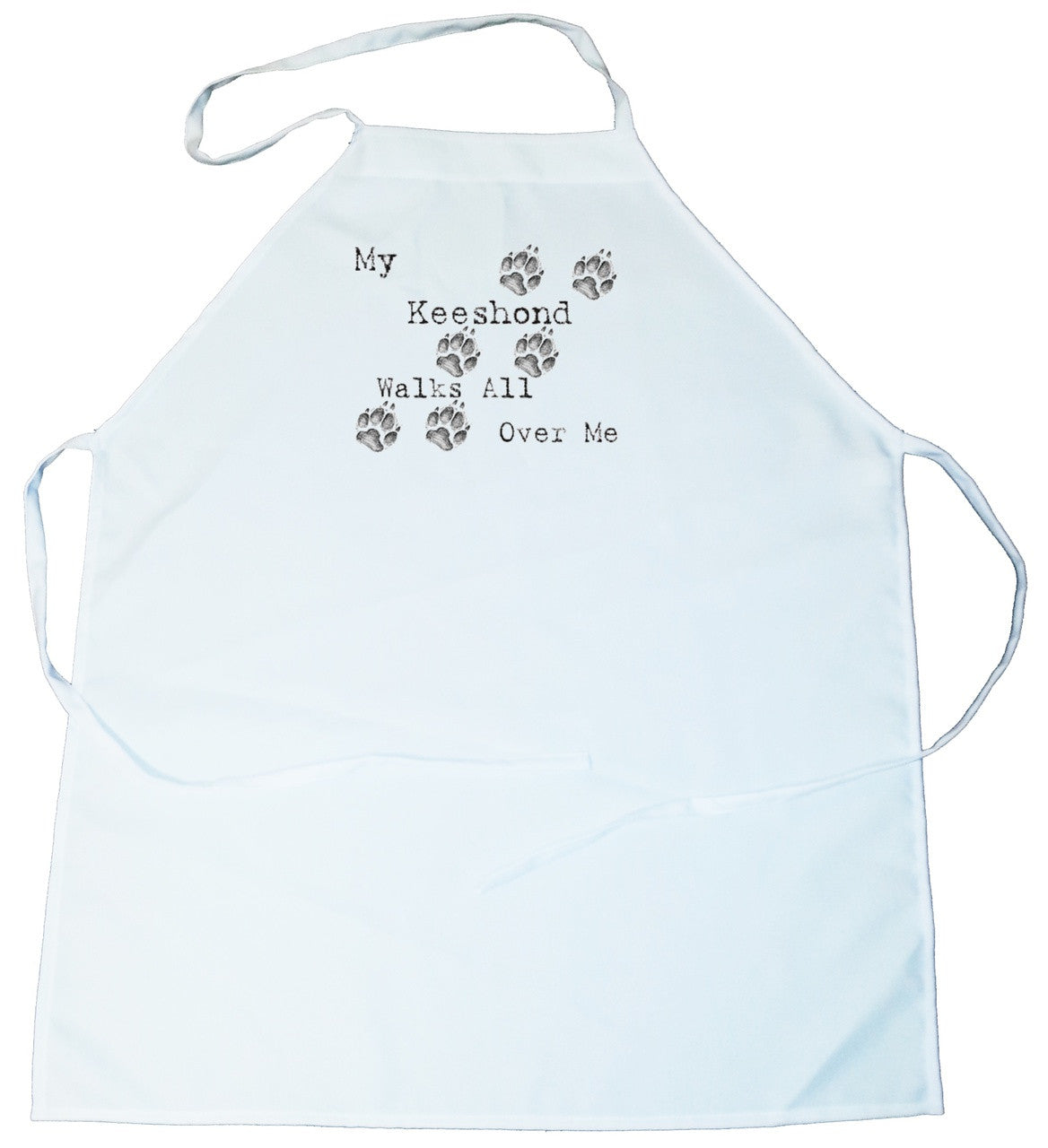 My Keeshond Walks All Over Me Apron (100-0004-276)