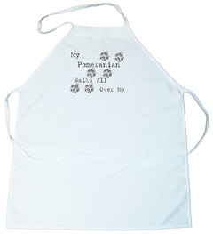 My Pomeranian Walks All Over Me Apron (100-0004-338)