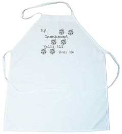 My Coonhound Walks All Over Me Apron (100-0004-348)