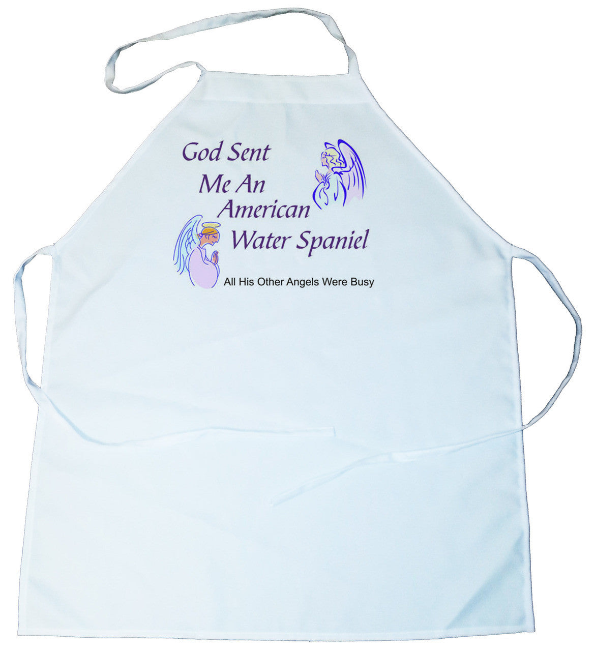 God Sent Me a American Water Spaniel Apron (100-0005-116)