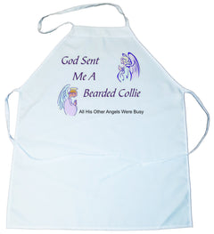 God Sent Me a Bearded Collie Apron (100-0005-132)