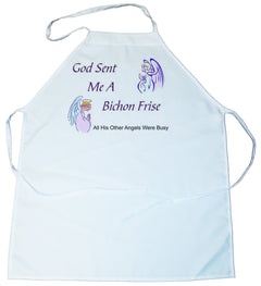 God Sent Me a Bichon Frise Apron (100-0005-146)