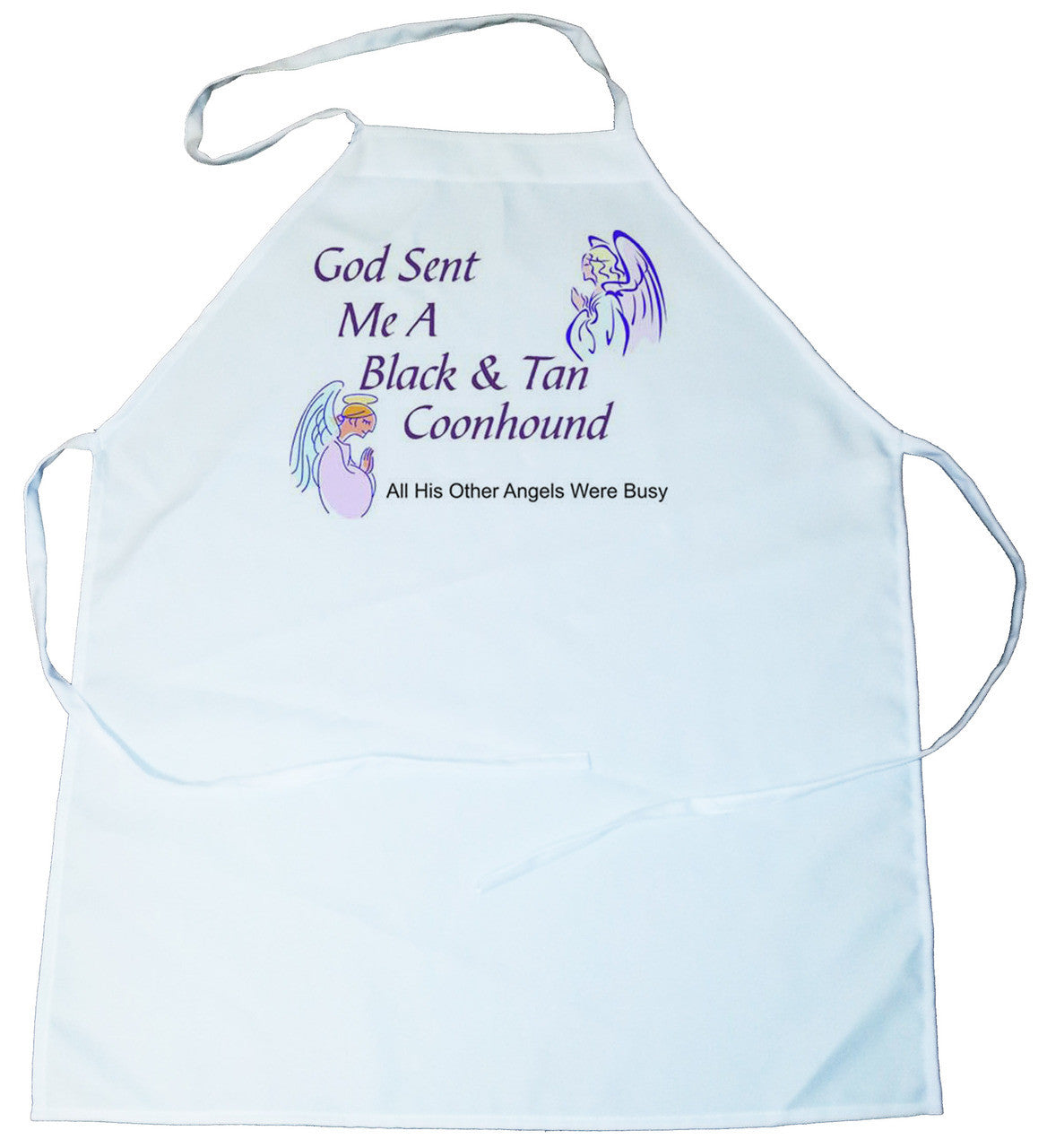God Sent Me a Black & Tan Coonhound Apron (100-0005-148)