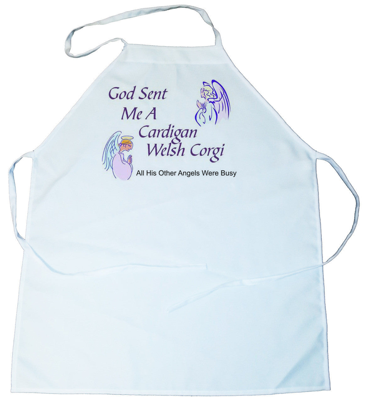 God Sent Me a Cardigan Welsh Corgi Apron (100-0005-182)
