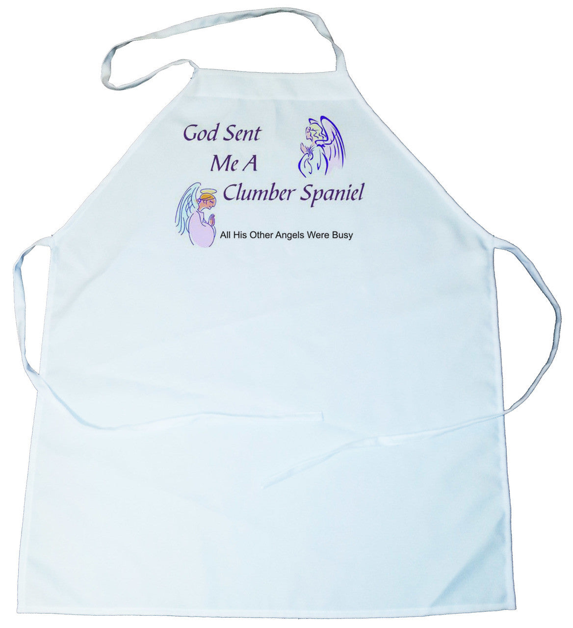 God Sent Me a Clumber Spaniel Apron (100-0005-196)