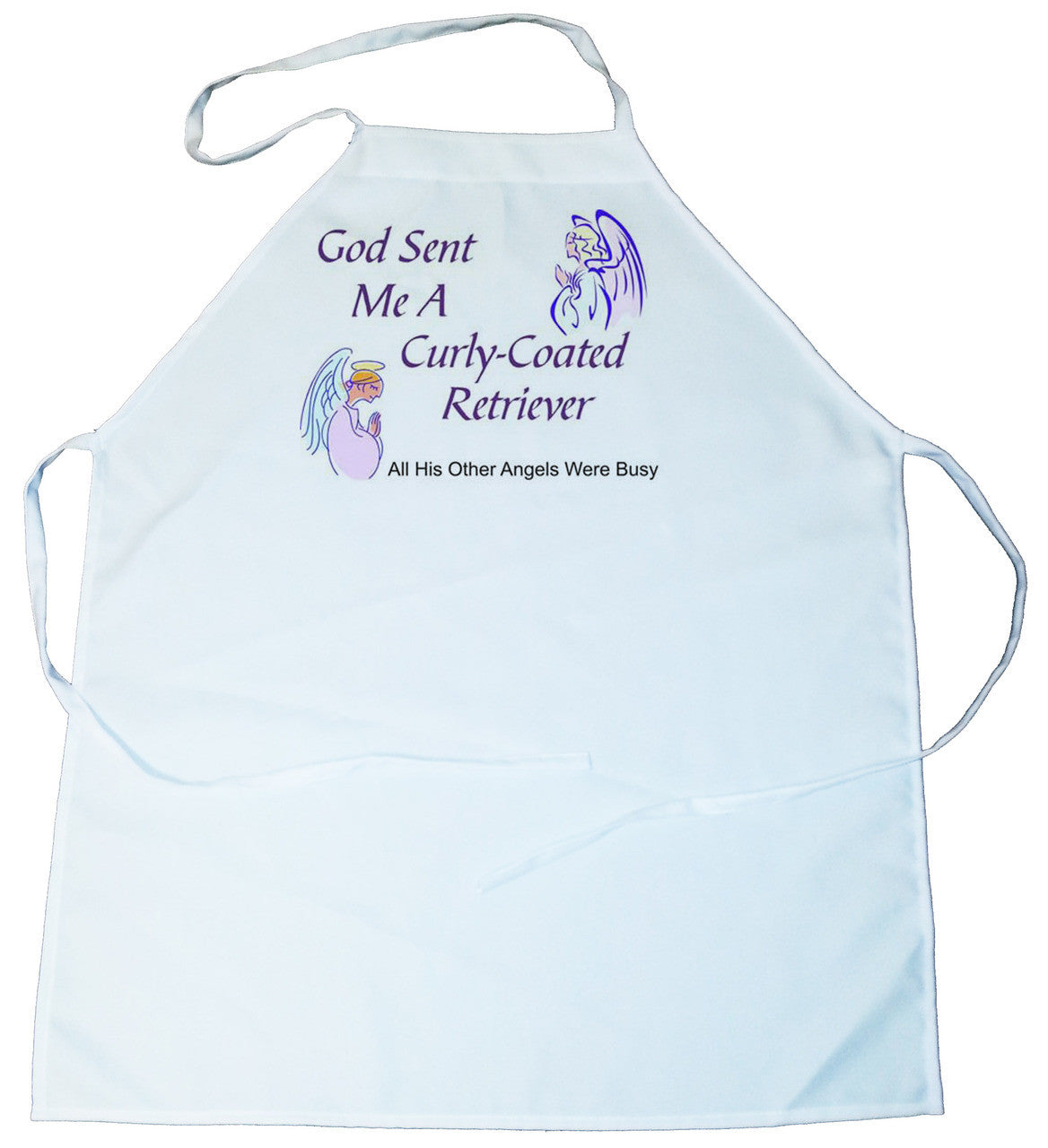 God Sent Me a Curly-Coated Retriever Apron (100-0005-202)