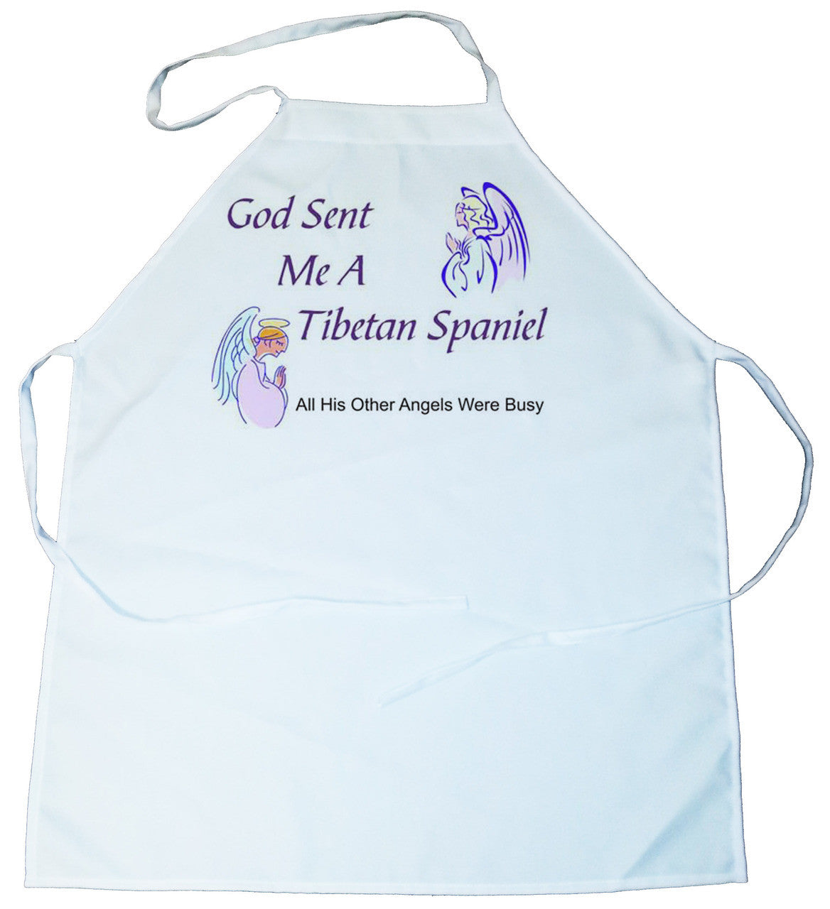 God Sent Me a Tibetan Spaniel Apron (100-0005-394)