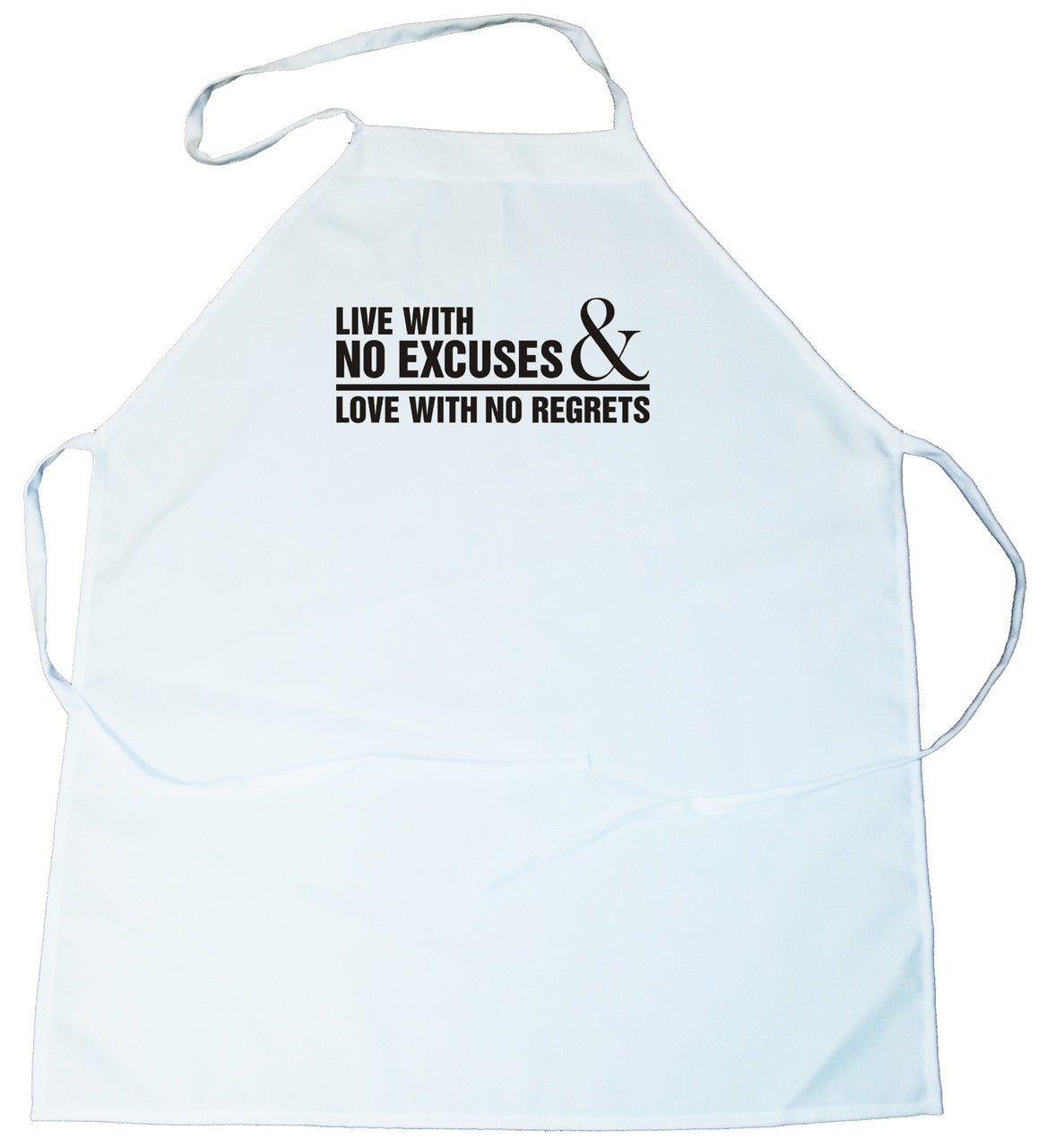 Apron -  Live with no excuses & Love with no regrets (100-0040-000)
