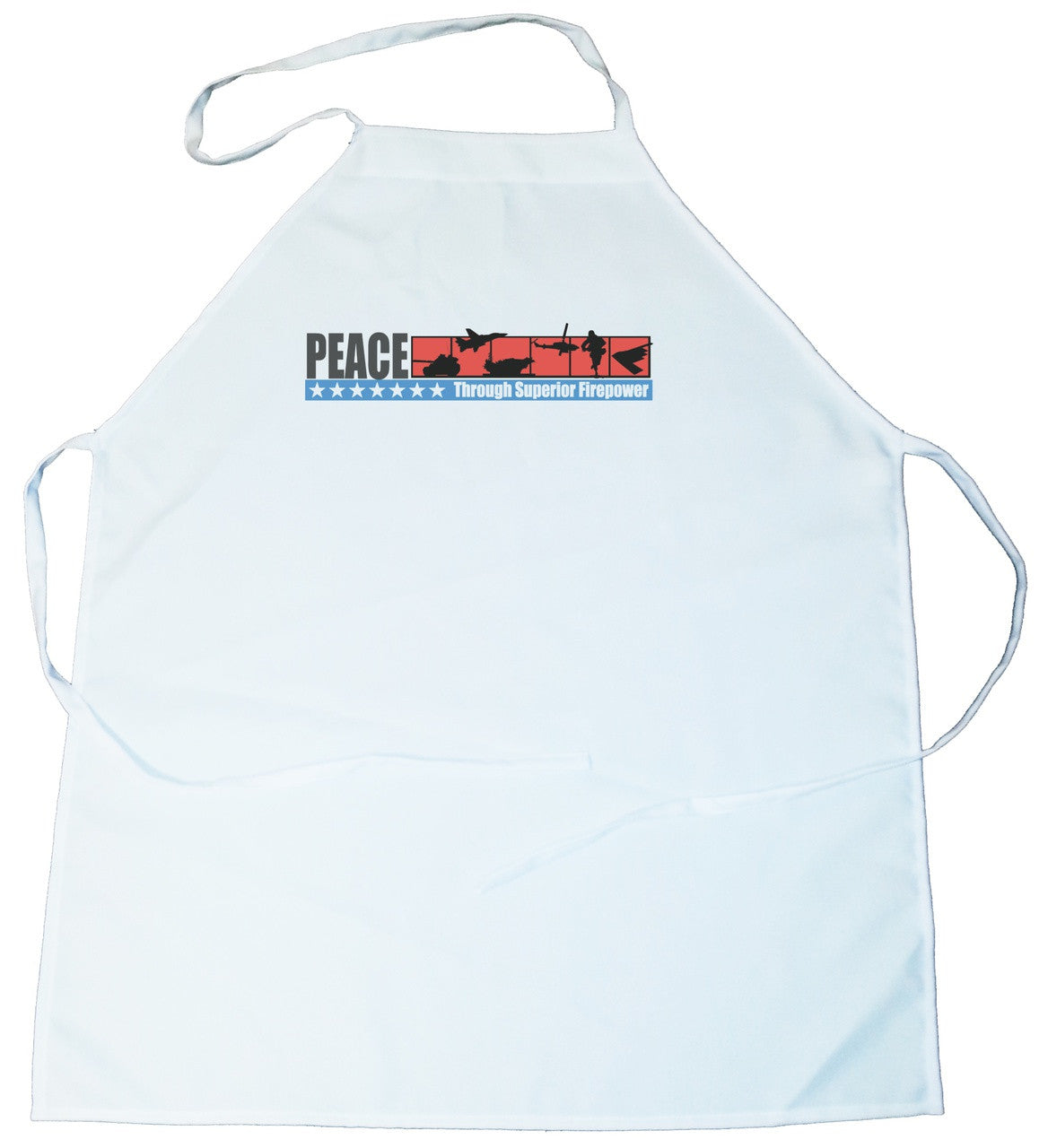 Apron -  Peace Through Suppieror Firepower (100-0044-00)