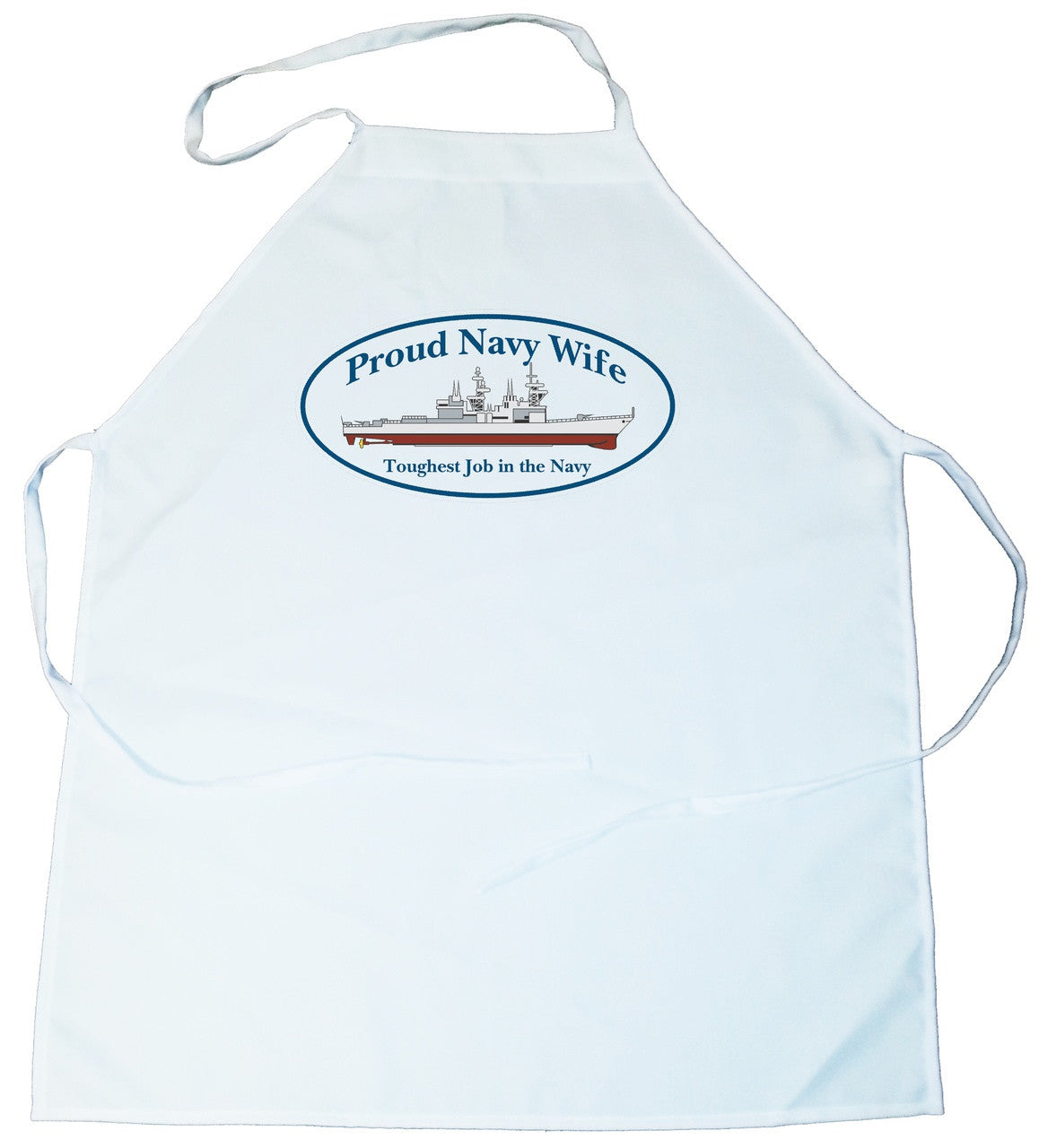 Apron -  Proud Navy Wife-Toughest Job in the Navy (100-0046-04)