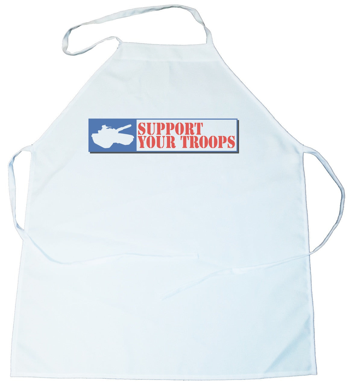 Apron -  Support Our Troops with White Tank (100-0051-00)
