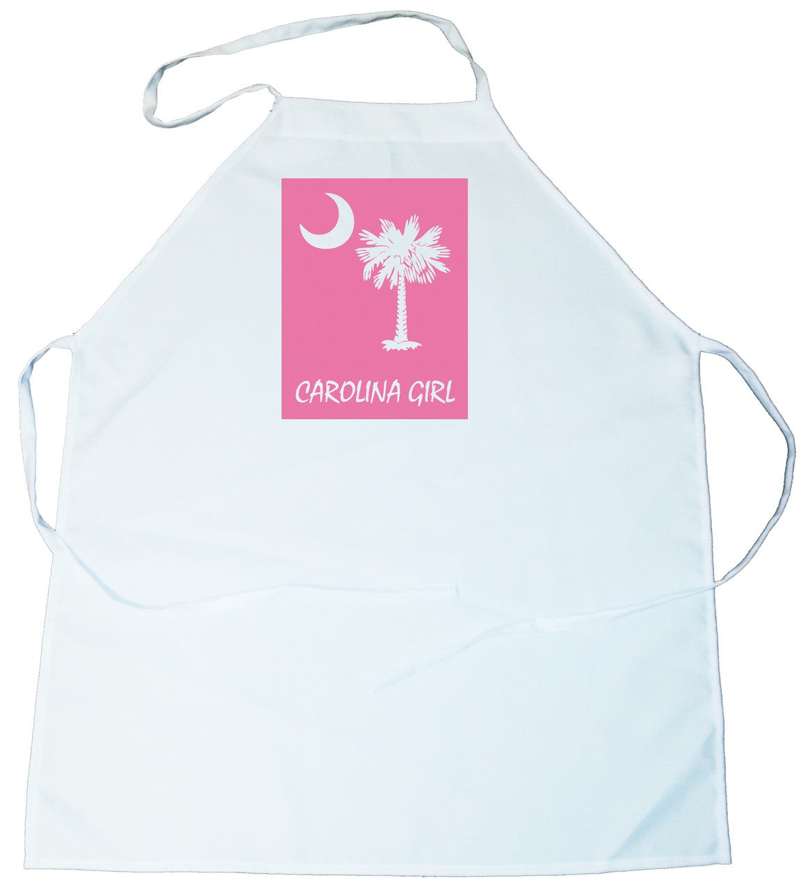 Apron -  Carolina Girl Palmetto & Moon (On Pink Background) (100-0061-003)
