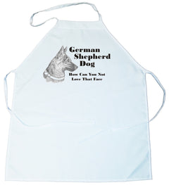 How Can You Not Love That Face Apron: German Shepherd (234B) (100-0071-234B)