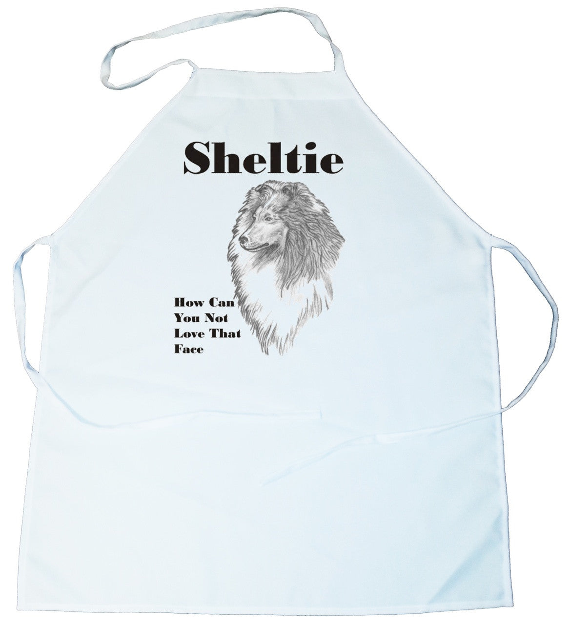 How Can You Not Love That Face Apron: Sheltie (100-0071-368A)