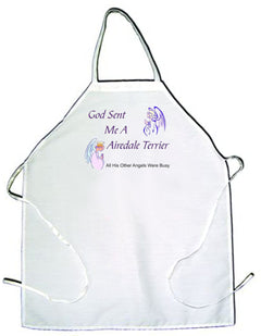 God Sent Me a Airedale Terrier Apron (100-0005-104)