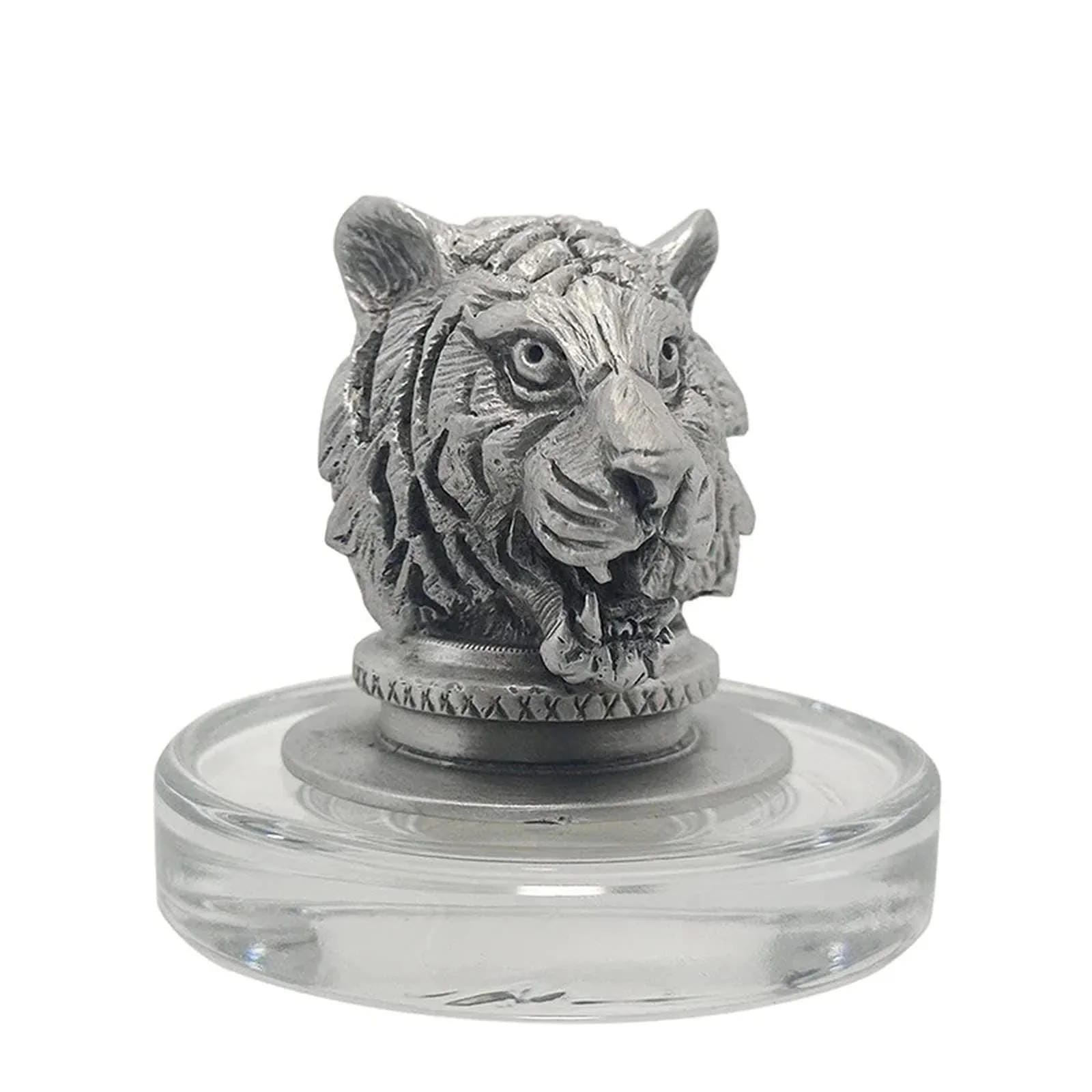 Clemson University Royal Decanter w/ Tiger Head 3D Top-Diamond Accents