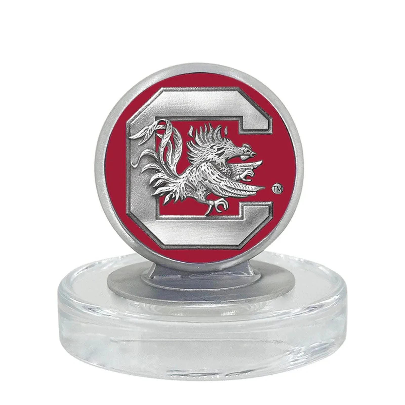 University of South Carolina Gamecocks Royal Decanter with 3D Top & 2 Glasses
