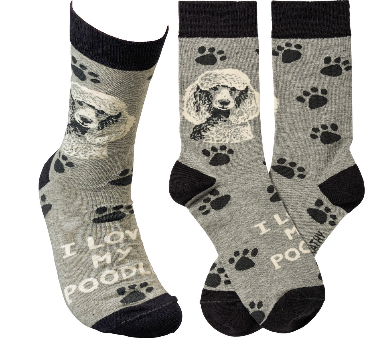 Socks from Primatives by Kathy - White Poodle (PBK-105030)