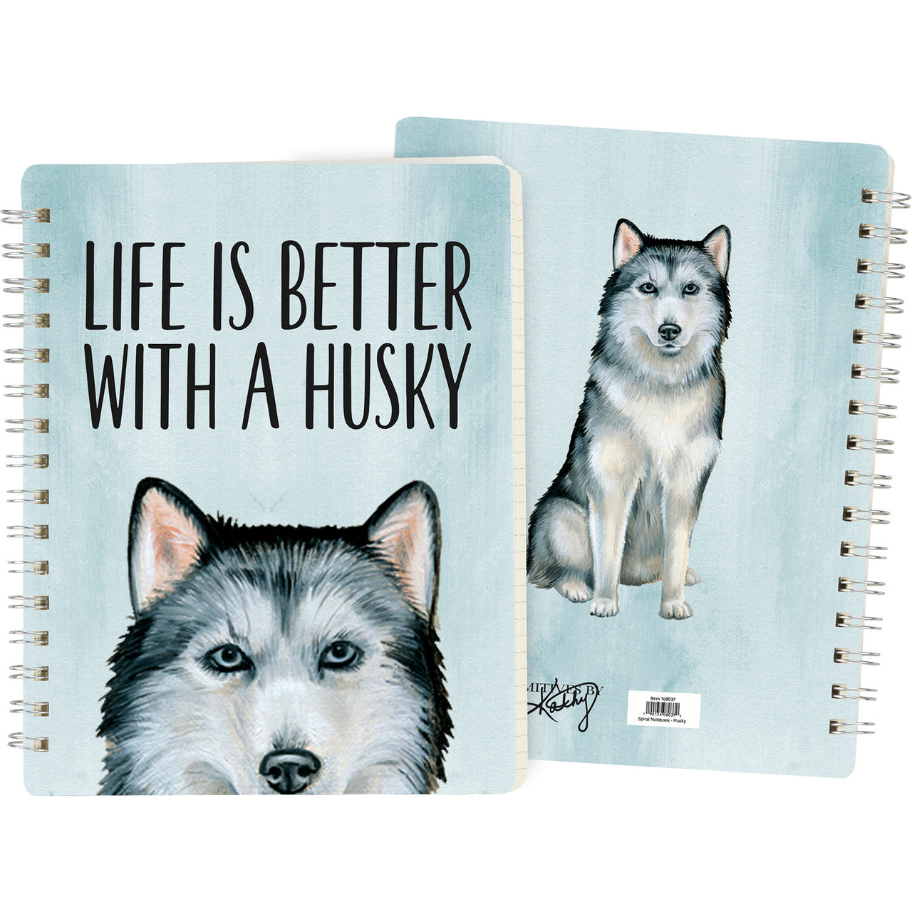 Primatives by Kathy Spiral Notebook - Siberian Husky (108037)