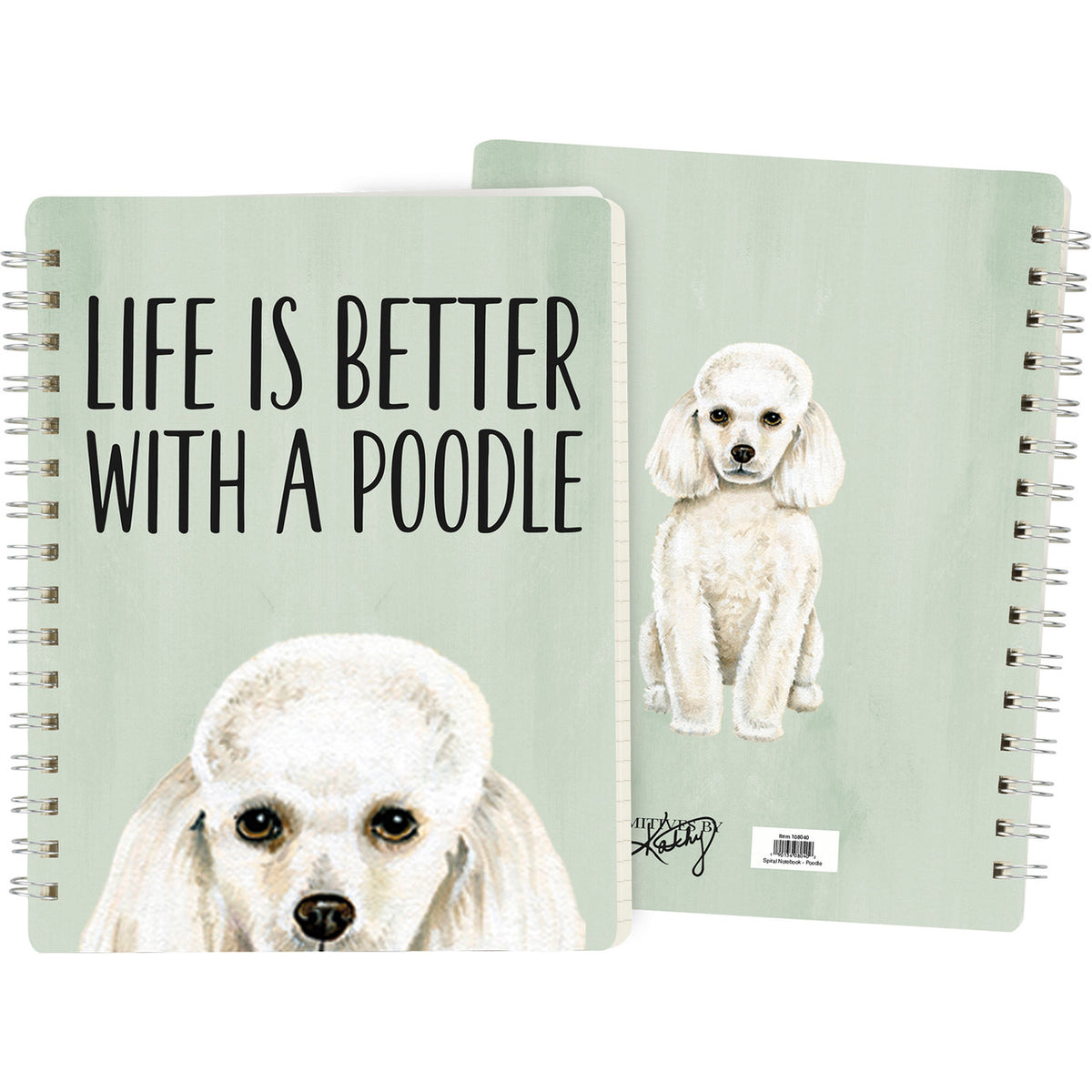 Primatives by Kathy Spiral Notebook - Poodle (108040)