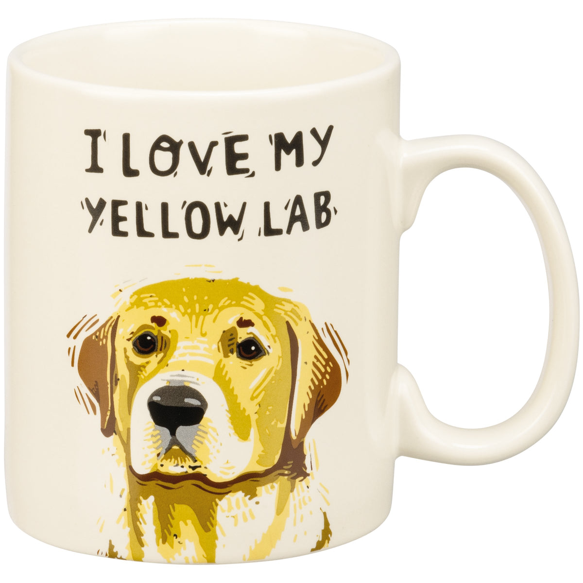 Primitives By Kathy Mug - Yellow Lab