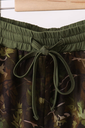 Forest Leaf Camo bamboo dad pants