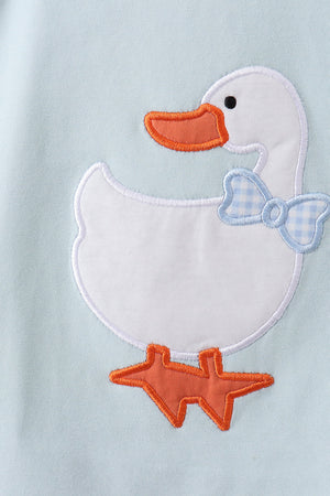 Goose Appliqué Shorts Set