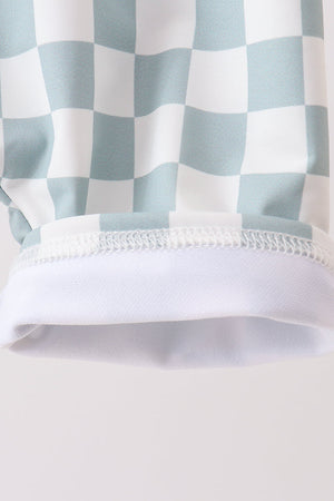 Sage Checker UPF Swim One-Piece