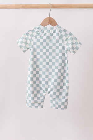 Sage Checker UPF Swim One-Piece