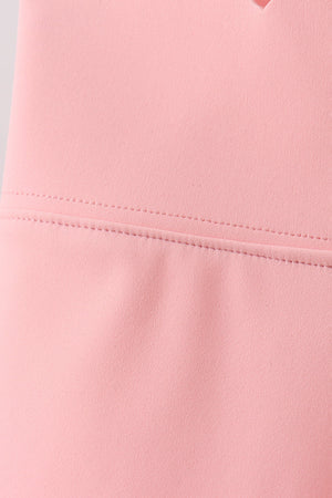 Pink Scalloped Yoga Active Leggings